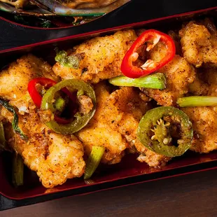 A sampling of items from  Thai Chi Express at Tutu&apos;s Food Court.