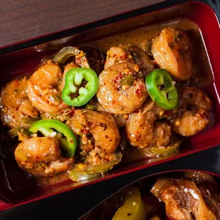 A sampling of items from  Thai Chi Express at Tutu&apos;s Food Court.
