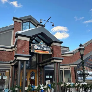 the front of the restaurant
