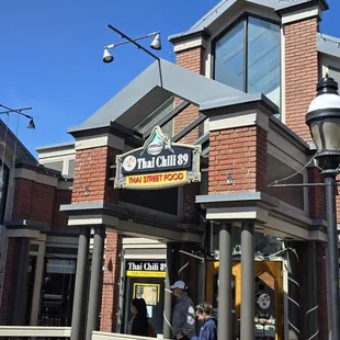 outside