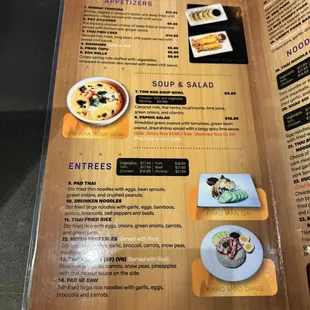 sushi and sashimi, menu