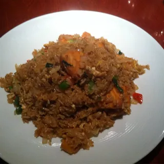 Spicy Salmon Fried Rice