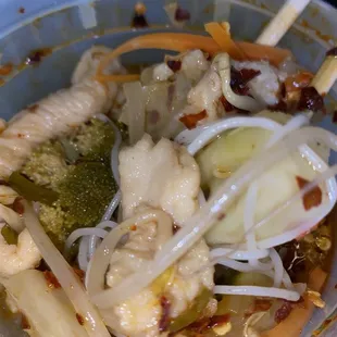 All the red  pepper you see, is my desperation at giving it flavor.