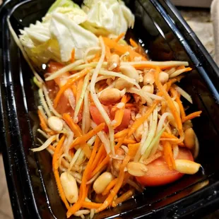 Papaya salad. Wife's favorite