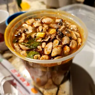 Tom yum soup with shrimp