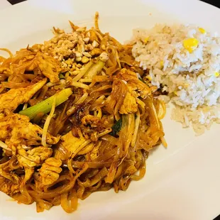 Pad Thai with Fried Rice