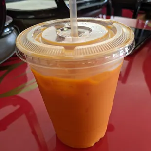 Worst Thai tea ever. Their Thai tea was sour and disgusting. It didn't have that roasted nutty sweet flavor of a normal Thai tea.