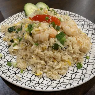 Basil Fried Rice with Shrimp