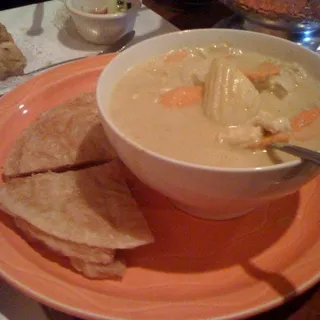Fried Flat Bread & Coconut Ice Cream