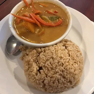 Mango Panang Curry with Salmon**