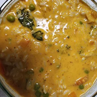 Pineapple red curry (no meat or tofu)