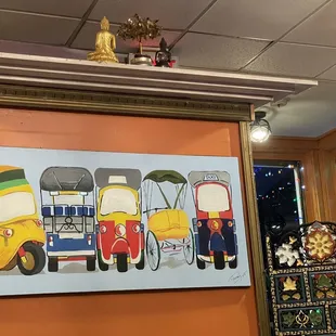 a picture of a painting on a wall