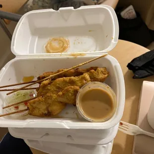 Peanut sauce for chicken Sate is watery and sour... gross