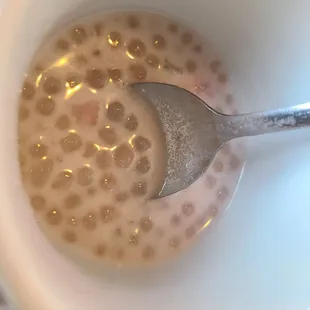 Tapioca with the Happy hour meal