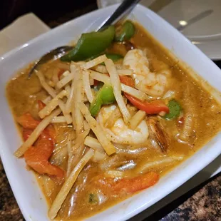 Red Curry with shrimp