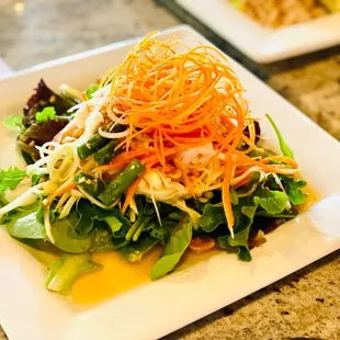 a plate of salad