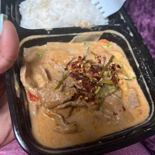 Panang curry level 4 spice