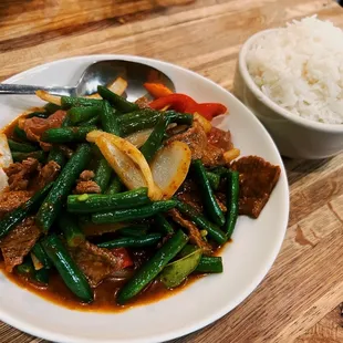 Pad Prik Khing with Beef