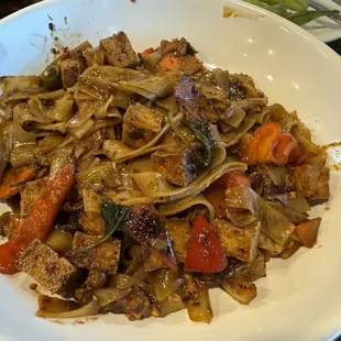 Spicy Noodles with tofu added