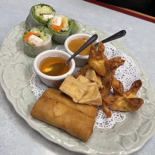 Appetizer sampler much better then most other places