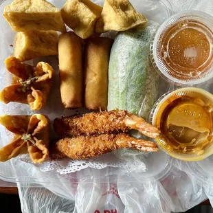 Appetizer plate to go