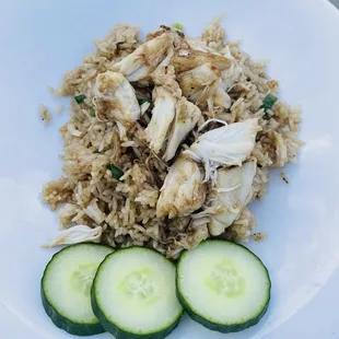 Crab Fried Rice (no egg)