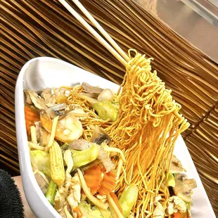 Heaven noodles with gravy