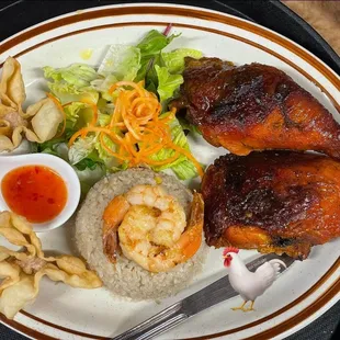 Dinner special #1 with bbq chicken