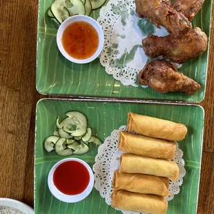 1. Egg Roll 4 Pieces thai corner 9. 7 Pieces Thai Corner Chicken Wing