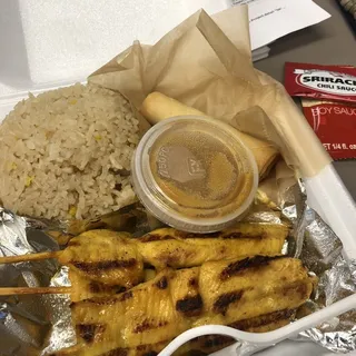 3. 3 Pieces Satay Lunch