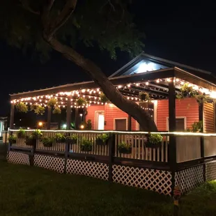 patio at night