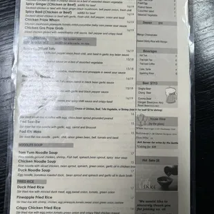 Current menu April 2024