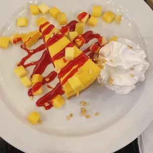 a plate of food on a table