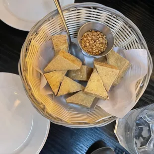 Fried Tofu Gra Prow Grob