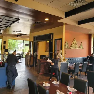 the interior of a restaurant