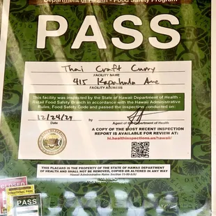 DOH Food Safety Inspection