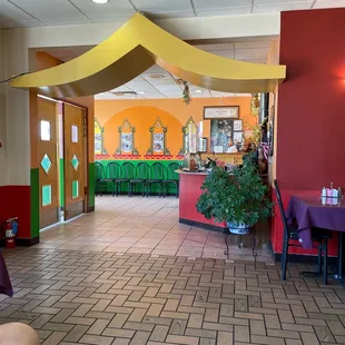 the interior of a restaurant