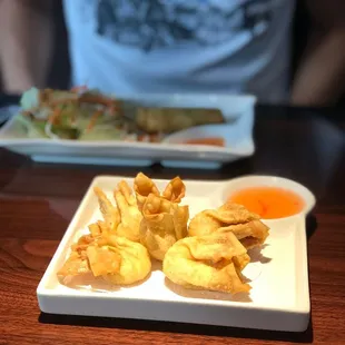 a plate of fried food