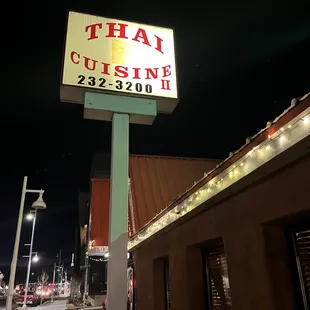 Thai cuisine sign