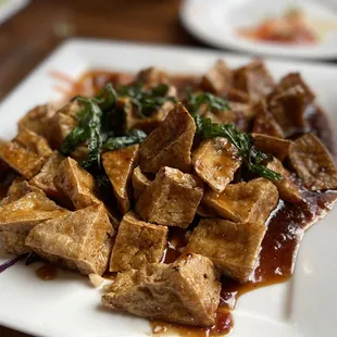 Fried tofu appetizer