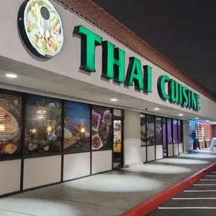 Main entrance of Thai Cuisine.