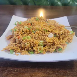 Yellow Curry Chicken Fried Rice