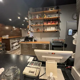 interior, sushi and sashimi