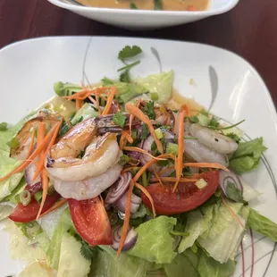 shrimp and vegetables
