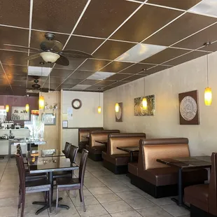 the interior of a restaurant