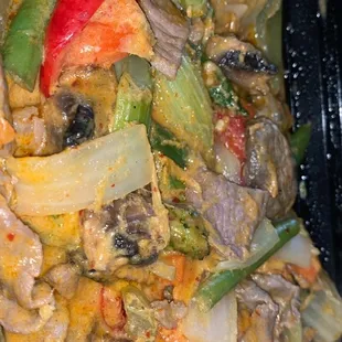 a close up of a dish