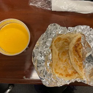 Roti with Curry Sauce