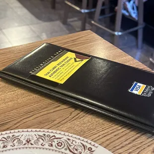 They gave me the check before I finish my food.