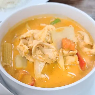 Panang curry with chicken