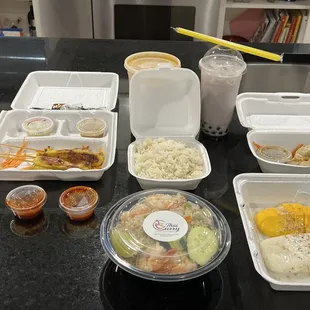 Variety of selection from the menu